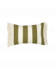 Coussin imperméable Portofino - pistachio stripes waffle | NOBODINOZ