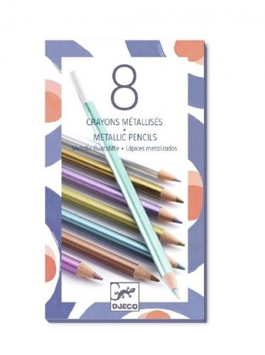 8 Crayons métalliques | DJECO