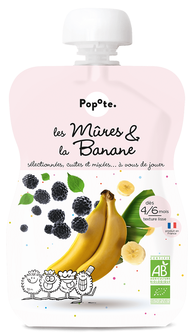 Popote Organic baby food Banana 120g order