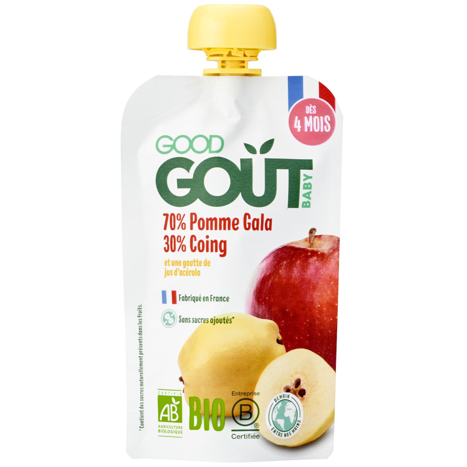 Pomme Coing 120g  GOOD GOUT GOOD GOUT 27 : Boutique tout pour bébé,  magasin de puériculture pas cher à Paris