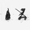Poussette DRAGONFLY - Chassis Noir / Assise et canopy Vert Forêt | BUGABOO