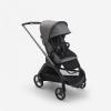 Poussette DRAGONFLY - Chassis Graphite / Assise et canopy Gris chiné | BUGABOO