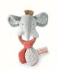 Hochet bébé éléphant - 15 cm | DOUDOU & COMPAGNIE