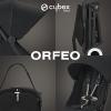 Poussette Compacte ORFEO 2 - Chassis Noir Assise Magic Black | CYBEX