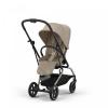 Poussette ultra-compacte EEZY S TWIST 2+ Chassis Taupe Assise Almond Beige | CYBEX