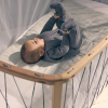Lit bébé KIMI 120 x 60 cm - BOIS DE ROSE + Matelas | CHARLIE CRANE