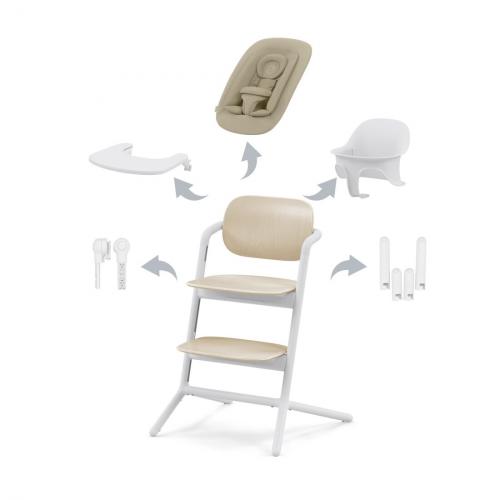 LEMO - Chaise haute Pack 4-in-1 Sand White | CYBEX