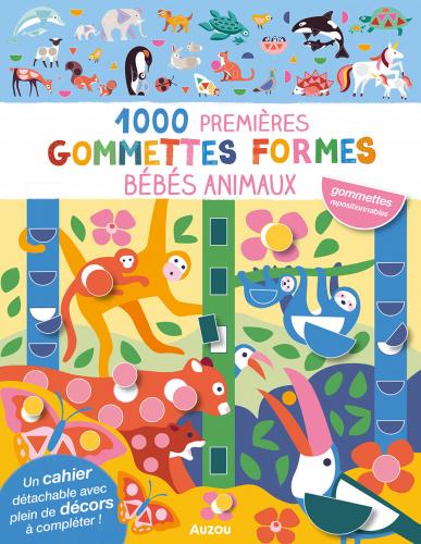 1000 Premières gommettes formes : Bébés Animaux | AUZOU
