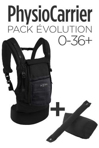 Pack Evolution 0-36+ PhysioCarrier Noir Poche Anthracite | LOVE RADIUS by Jpmbb