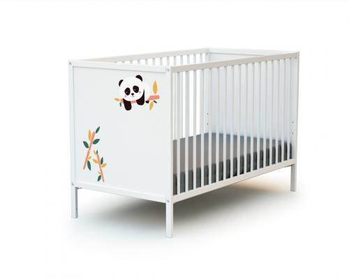 Lit bébé 60x120 à panneaux Panda | WEBABY