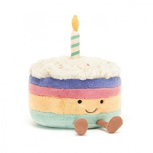 Peluche Amuseable Rainbow Birthday Cake - 27 cm | JELLYCAT