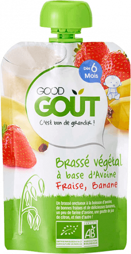 Brassé Avoine Fraise Banane 90g Good Gout