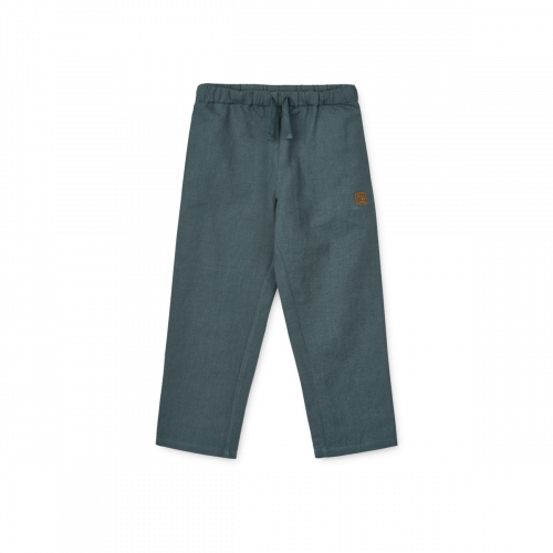 Pantalon en lin et coton ORLANDO - Whale blue | LIEWOOD