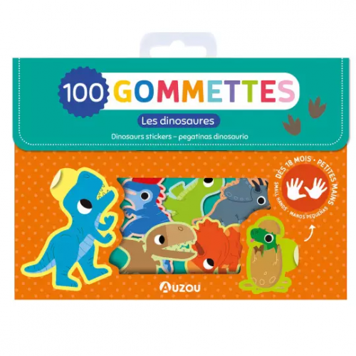 100 Gomettes - Les dinosaures | AUZOU