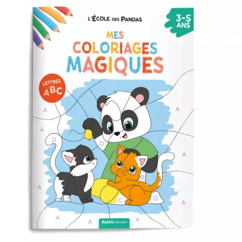 L'école des pandas - Mes coloriages magiques - Les lettres | AUZOU